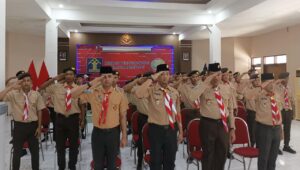 Anggota Pramuka Lapas Pamekasan Ikuti Pembukaan Perkemahan Satya Dharma Bhakti Pemasyarakatan 2025