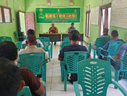 Kapolsek Menjalin Hadiri Rakor Kostratani tingkat Kecamatan Menjalin