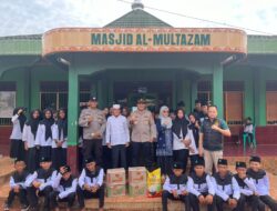 Wujud Kepedulian, Polsek Pampangan Jumat Berkah Salurkan Bantuan ke Ponpes Al-Furqon