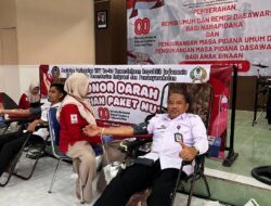 Lapas Pamekasan Gelar Donor Darah dan Pemeriksaan Kesehatan