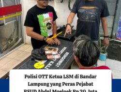 Polda Lampung OTT Ketua LSM dan Anggota, Diduga Memeras RSUD Abdul Moeloek