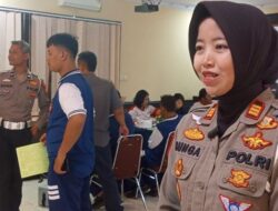 Satlantas Polres Sanggau Gelar Donor Darah Sambut HUT Lalu Lintas ke-70 dan PMI ke-80
