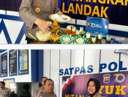 HUT Lalu Lintas Bhayangkara ke-70 di Polres Landak, Wujud Kebersamaan dan Kepedulian Sosial
