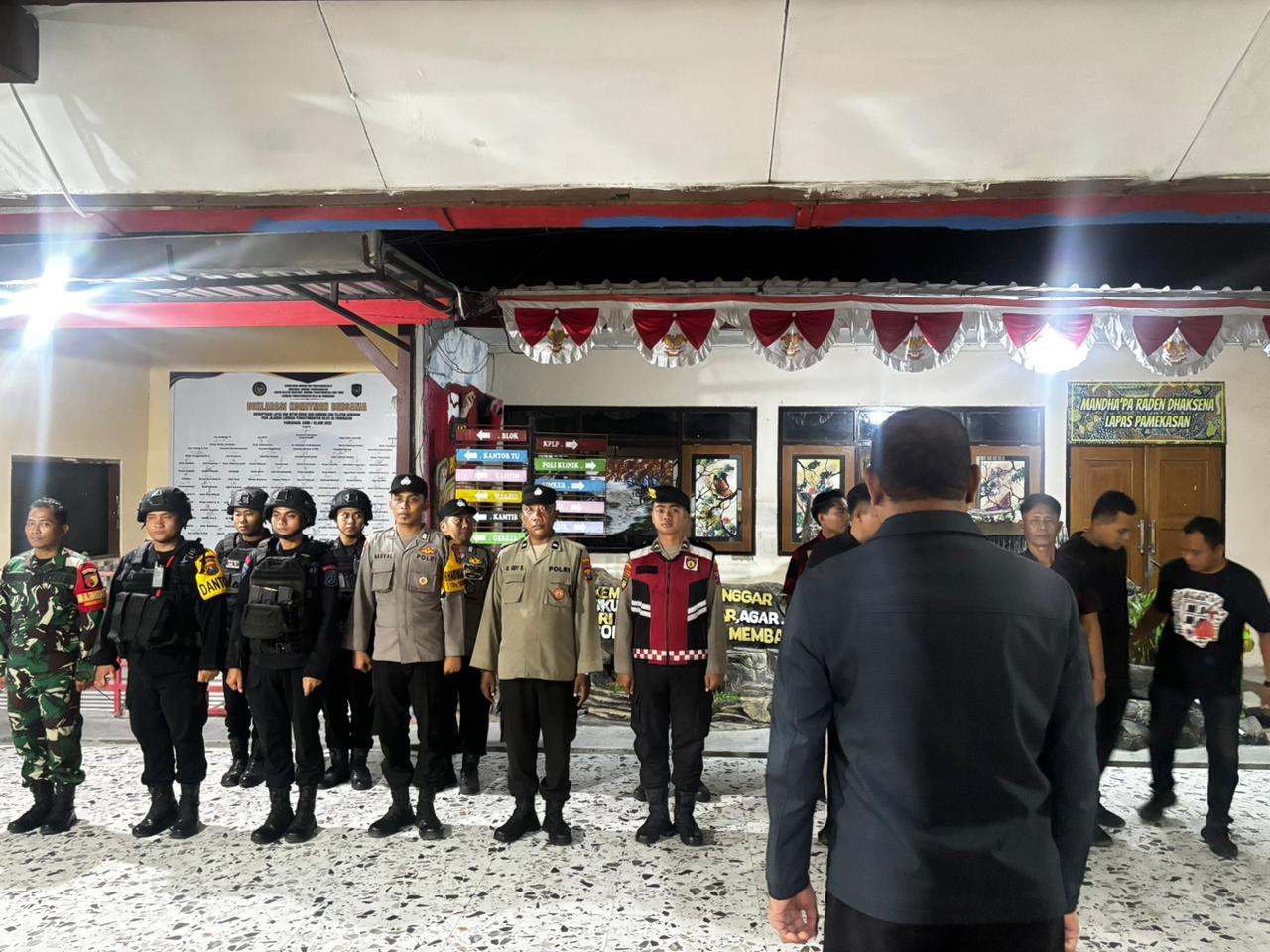 Cegah Gangguan Kamtib, Lapas Pamekasan Gandeng Kodim dan Polres Lakukan Razia