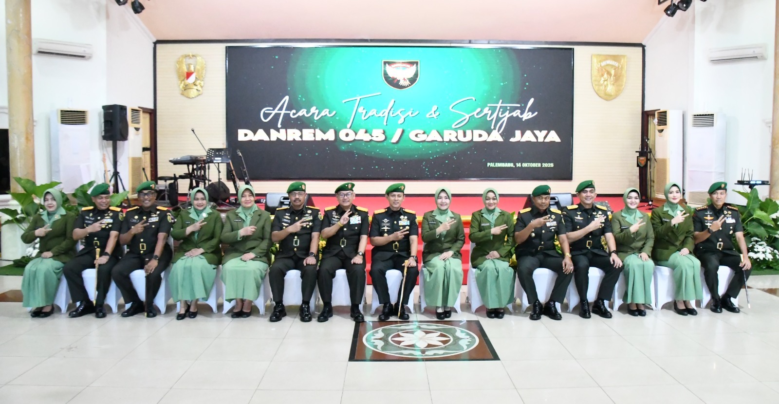 Danrem 044/Gapo Hadiri Acara Tradisi dan Sertijab Danrem 045/Gaya