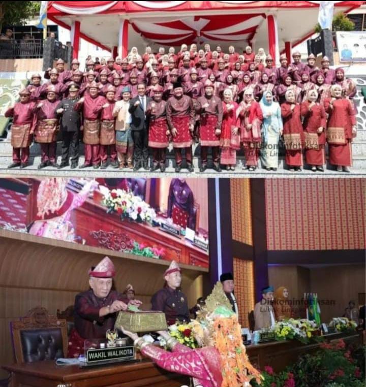 Wali Kota Lubuk Linggau Sampaikan Program Unggulan Saat Paripurna HUT ke-24 Kota Lubuk Linggau.
