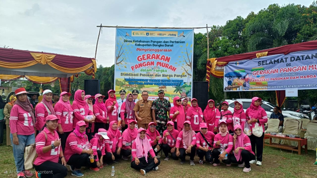 Kapolres Bangka Barat Ajak Masyarakat Manfaatkan Gerakan Pangan Murah untuk Jaga Stabilitas Harga Pangan