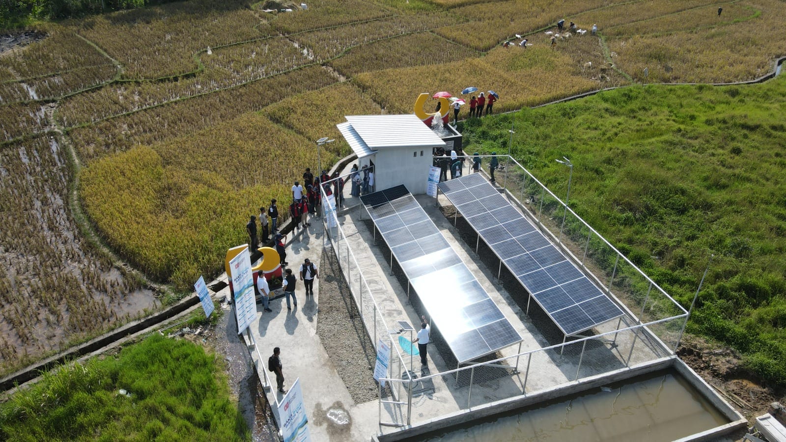 PT Bukit Asam Resmikan Dua PLTS Irigasi di Muara Enim, Dorong Produktivitas Petani dan Transisi Energi Bersih