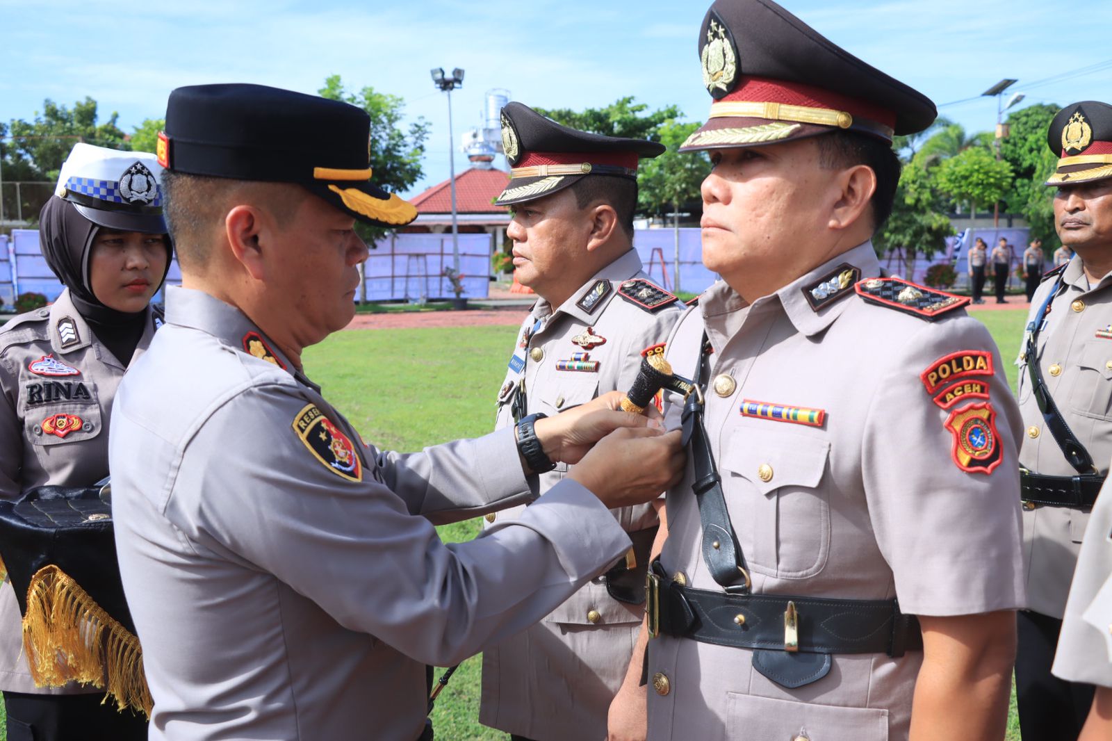 Polres Aceh Utara Gelar Sertijab, Kapolres Ajak Pejabat Baru Tingkatkan Profesionalisme