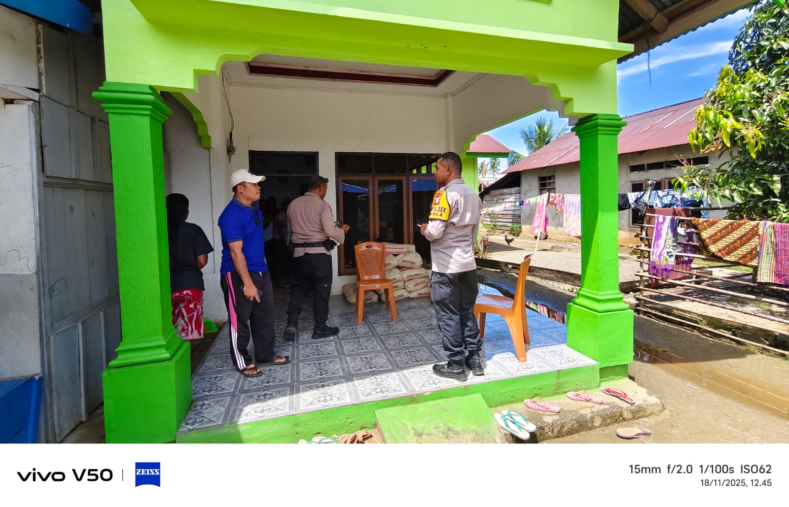 Kapolsek Wasile Tinjau Lokasi Pembuatan Dapur MBG di Dua Desa, Pastikan Program Berjalan Tepat Sasaran