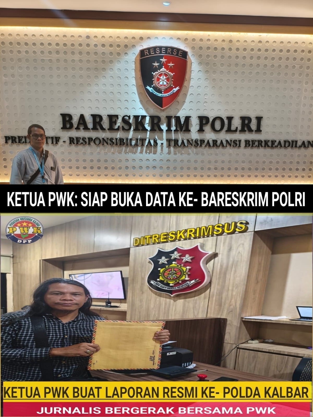 Kasus Jual Beli Proyek Ketapang Memanas, Ketua PWK Resmi Laporkan ke Bareskrim