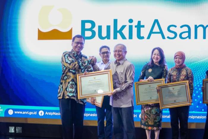 Membanggakan, Bukit Asam Raih Penghargaan ANRI atas Konsistensi Penyelamatan Arsip Bernilai Sejarah