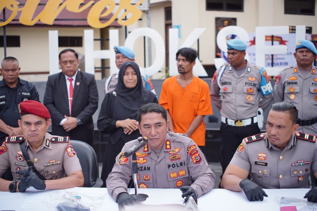 Polres Lhokseumawe Tangkap Pelaku Penembakan di Jembatan Cot Kumbang