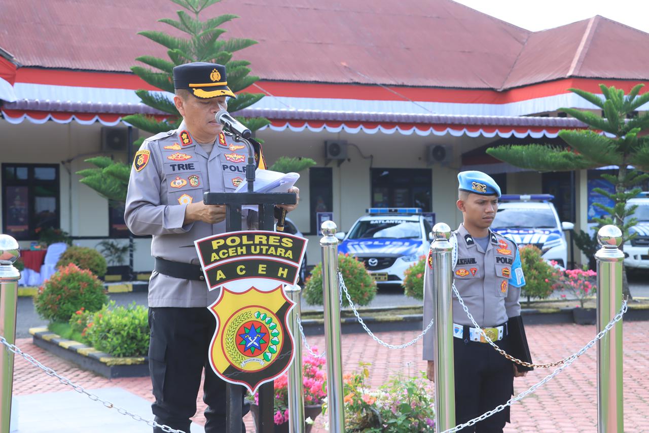 Kapolres Tanjab Barat Pimpin Apel Gelar Pasukan Operasi Zebra 2025: Targetkan Penurunan Angka Kecelakaan