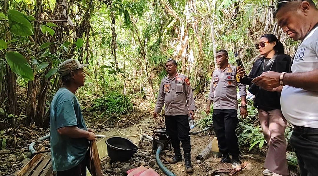 Gerak Cepat Polsek Wasile Hentikan Tambang Emas Ilegal Di Daerah Kecamatan Wasile Utara