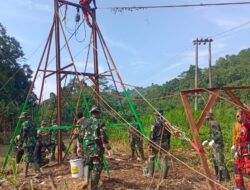 Pembangunan Jembatan Gantung Garuda di Way Umbar Tanggamus Capai 45 Persen, Pangdam XXI: Akses Warga Jadi Prioritas
