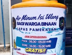 Tingkatkan Pelayanan, Lapas Pamekasan Pasang Instalasi Air Minum Gratis