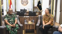 Danrem 044/Gapo Terima Kunjungan Silaturahmi Wakil Kepala Wilayah Bank Mandiri Sumsel
