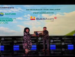 PT Bukit Asam Raih Nusantara Sustainability Award 2026