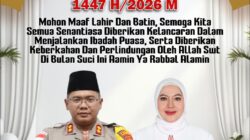 Kapolres Nagan Raya Beserta Staf dan Bhayangkari Sampaikan Ucapan Selamat Menunaikan Ibadah Puasa Ramadhan 1447 H Penuh Doa dan Harapan