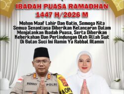 Kapolres Nagan Raya Beserta Staf dan Bhayangkari Sampaikan Ucapan Selamat Menunaikan Ibadah Puasa Ramadhan 1447 H Penuh Doa dan Harapan