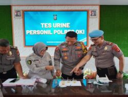 Instruksi Kapolda Sumsel, Polres OKI Periksa Urine Personel Bertahap