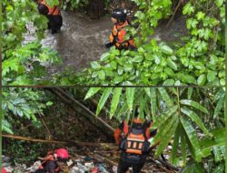 Bocah 4 Tahun Hilang di Tengah Guyuran Hujan, Parit Depan SDN 1 Selong Disisir Tim Gabungan