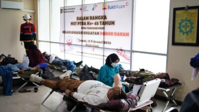Energi Kebaikan 45 Tahun PTBA Sukseskan Aksi Donor Darah