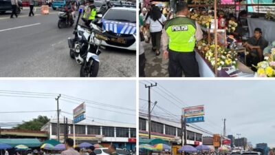 Pastikan Ziarah Makam Aman Dan Lancar, Polresta Palangka Raya Lakukan Pam di TPU Km. 2,5 dan Km. 12