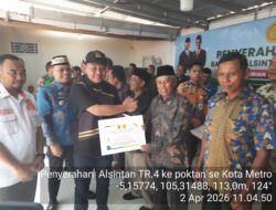 Anggota DPRD Metro A. Cahyadi Lamunyai Dan Hadi Kurniadi Hadiri Penyerahan Bantuan Traktor Secara Simbolis