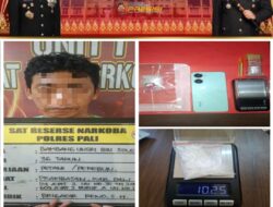 Satresnarkoba Polres PALI Gerak Cepat, Pengedar Sabu 10,25 Gram Di Abab Ditangkap