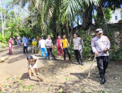 Sinergi TNI-Polri Dan Masyarakat, Fasilitas Umum Di Lubuk Linggau Kembali Bersih Dan Asri