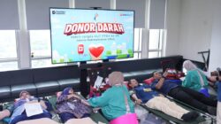 PTBA Gelar Donor Darah, 55 Kantong Terkumpul Dalam Rangka HUT ke-45