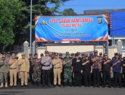 Polres Metro Polda Lampung Gelar Apel Sabuk Kamtibmas, Komitmen Bersama Masyarakat Jaga Kondusifitas Kota Metro