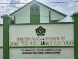 Madrasah MTsS TGK Chik Dayah Cut Tiro Terima Bantuan Ruang Kelas Setelah 25 Tahun Penantian