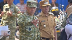 Danrem 043/Gatam Sambut Kunker Pangdam XXI/RI Ke Unit Pengelola Irigasi (UPI) Way Rarem Lampung Utara