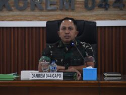 Danrem 044/Gapo Dorong Percepatan KDKMP Dan Jembatan Perintis Garuda, Tekankan Pengawasan Dan Kualitas