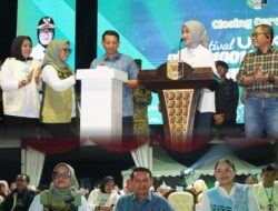 Danrem 043/Gatam Hadiri Closing Ceremony Festival UMKM Dan Pasar 1001 Malam HUT Ke-27 Lampung Timur