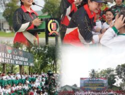 Perkuat Karakter Siswa, Ibu Abrita Kumarri Dewi Buka LDK Di Mayonif 143/TWEJ: Dari Pengenalan Alutsista Hingga Outbound