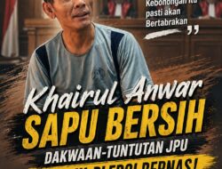 Dalam Pledoinya Khairul Anwar Tegaskan Kerugian PT BRSE Hasil Rekayasa Penyidik Dan Kentalnya Kriminalisasi Hukum Terhadapnya