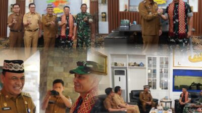 Pererat Sinergitas, Danrem 043/Gatam Silaturahmi Ke Kantor Walikota Metro