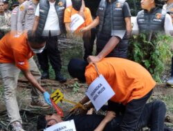 Polres Nagan Raya Gelar Rekonstruksi Kasus Pembunuhan Di Tadu Raya Dengan Pengamanan Ketat