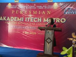 Loucing Akom ITECH Metro Resmi Dibuka, Siap Cetak Lulusan Siap Kerja Di Era Digital