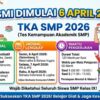RESMI DIMULAI TANGGAL 6 APRIL 2026, INI DETAIL LENGKAP TES KEMAMPUAN AKADEMIK (TKA) SMP 2026   