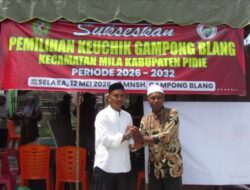 Keuchik Terpilih Gampong Mns Blang Siap Jalankan Pemerintahan Berdasarkan Musyawarah