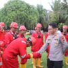Sinergi Polri Dan Korporasi, Polres OKU Timur Audit Kesiapan Penanggulangan Karhutla Di Wilayah Strategis