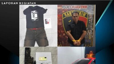 Kepolisian Daerah Sumsel Melalui Team Rajawali Polres Muara Enim Tangkap Pelaku Pembunuhan Berencana