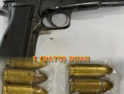 Langkah Preventif Ditreskrimum Polda Sumsel, Amankan Pistol Dan 18 Amunisi Di Sungai Lilin