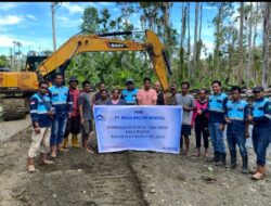 Melalui Program PPM, PT Mega Haltim Mineral Benahi Aliran Sungai Ake Besa di Haltim