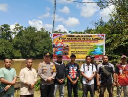 Polisi dan Pemdes Bergerak, Aktivitas PETI di Sungai Pawan Dinyatakan Tak Boleh Lagi Beroperasi